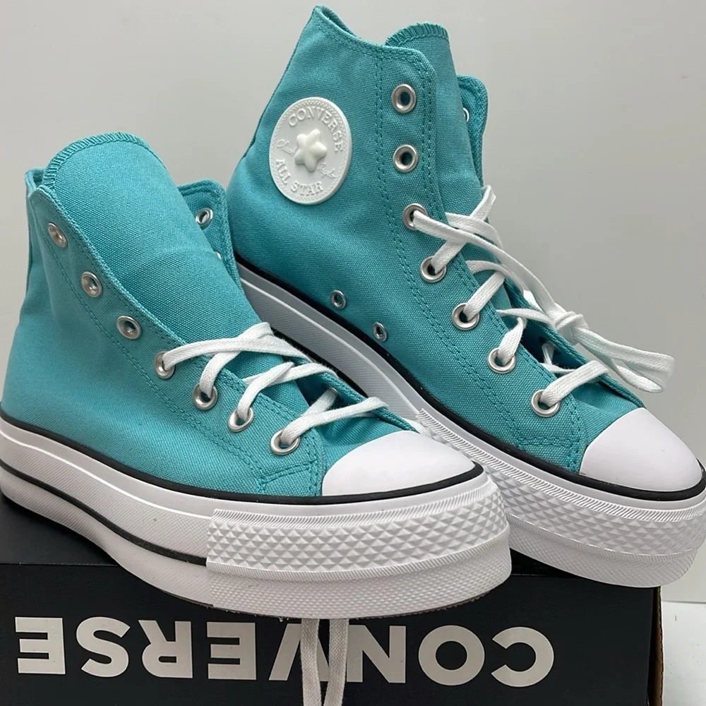 Converse WMNS CTAS LIFT HI
OCEAN DRIP/WHITE/BLACK A06492C Platforms Sneakers - Picture 5 of 16